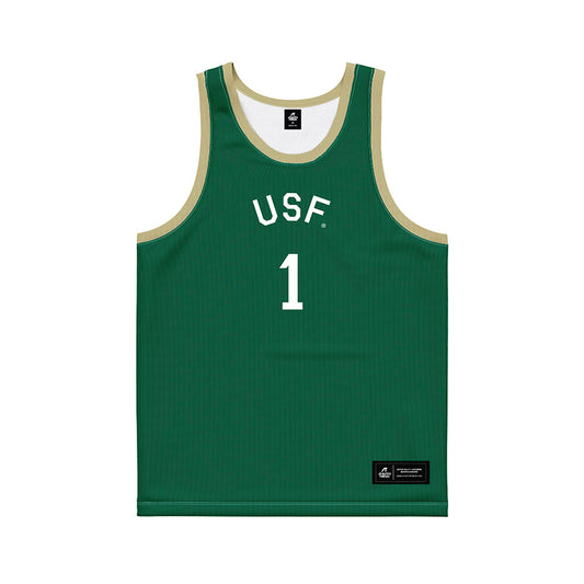 USF - NCAA Men's Basketball : DeAnte Green - Hardwood Reissue Basketball Jersey-0