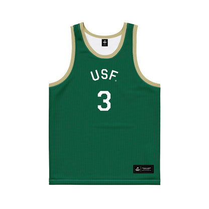 USF - NCAA Men's Basketball : Isaiah Jones - Hardwood Reissue Basketball Jersey-0