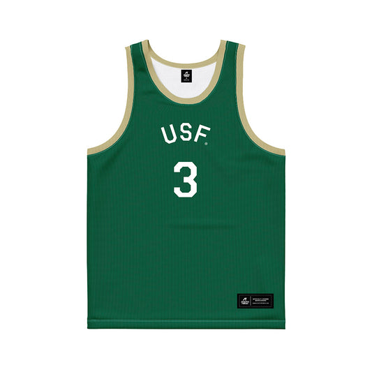 USF - NCAA Men's Basketball : Isaiah Jones - Hardwood Reissue Basketball Jersey-0