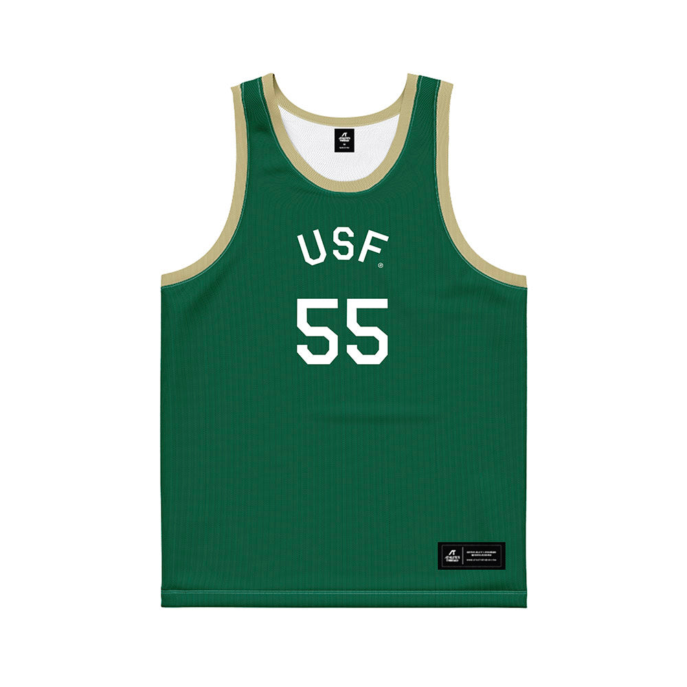 USF - NCAA Women's Basketball : Carla Brito Hernandez - Hardwood Reissue Basketball Jersey-0