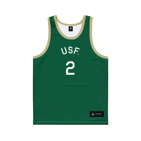 USF - NCAA Men's Basketball : Wes Enis - Hardwood Reissue Basketball Jersey-0