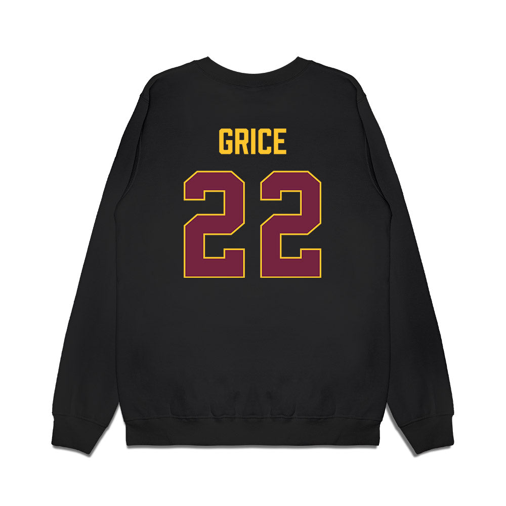 Arizona State - NCAA Women's Basketball : Timya Grice - Vintage Basketball Premium Crewneck Sweatshirt-1