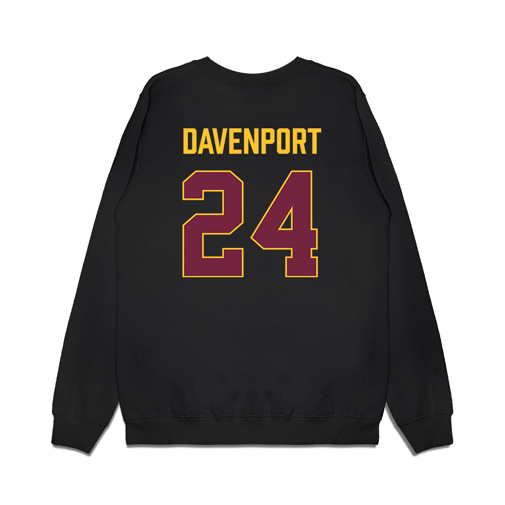 Arizona State - NCAA Women's Basketball : Deborah Davenport - Vintage Basketball Premium Crewneck Sweatshirt-1