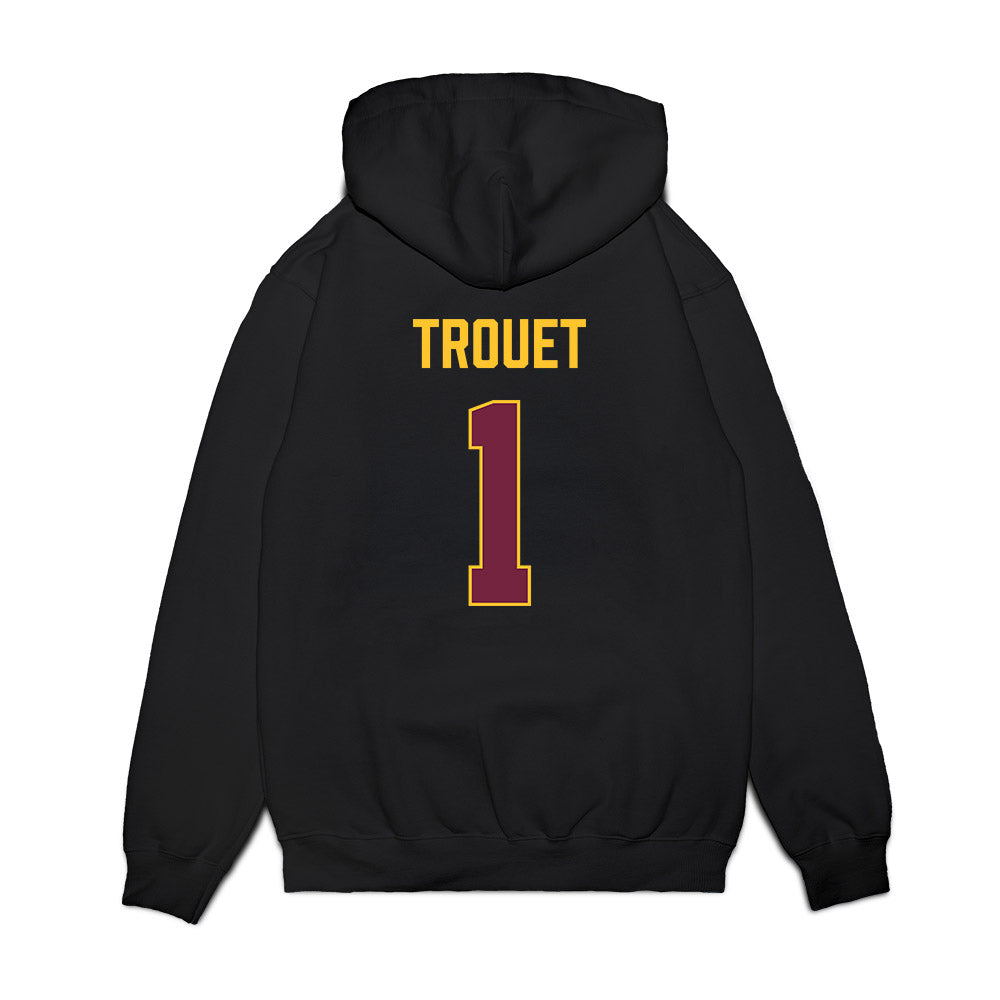 Arizona State - NCAA Men's Basketball : Santiago Trouet - Vintage Basketball Premium Hooded Sweatshirt-1