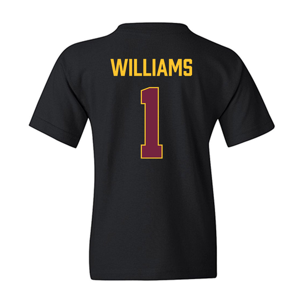 Arizona State - NCAA Women's Basketball : Amaya Williams - Vintage Basketball Youth T-Shirt-1