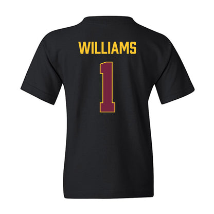 Arizona State - NCAA Women's Basketball : Amaya Williams - Vintage Basketball Youth T-Shirt-1