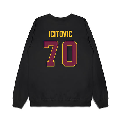 Arizona State - NCAA Men's Basketball : Jovan Icitovic - Vintage Basketball Premium Crewneck Sweatshirt-1