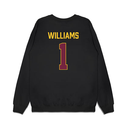 Arizona State - NCAA Women's Basketball : Amaya Williams - Vintage Basketball Premium Crewneck Sweatshirt-1