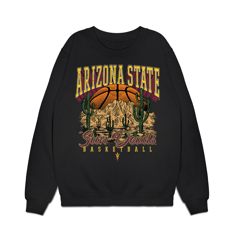 Arizona State - NCAA Men's Basketball : Jovan Icitovic - Vintage Basketball Premium Crewneck Sweatshirt-0