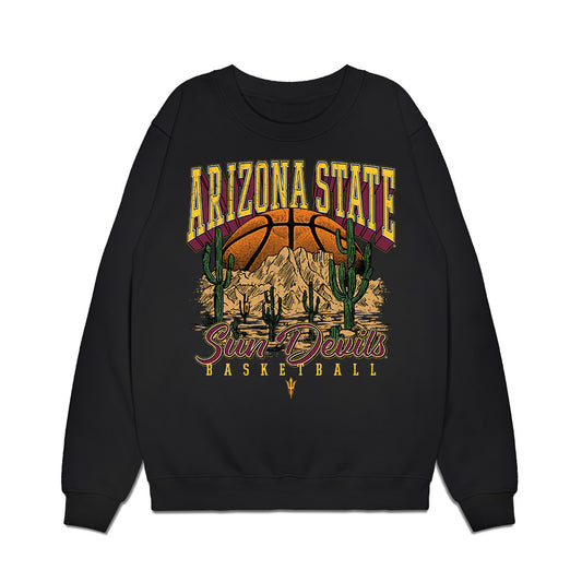 Arizona State - NCAA Women's Basketball : Jyah LoVett - Vintage Basketball Premium Crewneck Sweatshirt-0