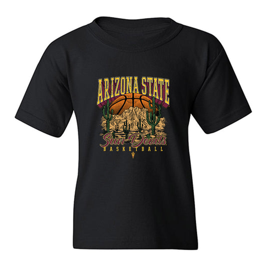 Arizona State - NCAA Women's Basketball : Makayla Moore - Vintage Basketball Youth T-Shirt-0