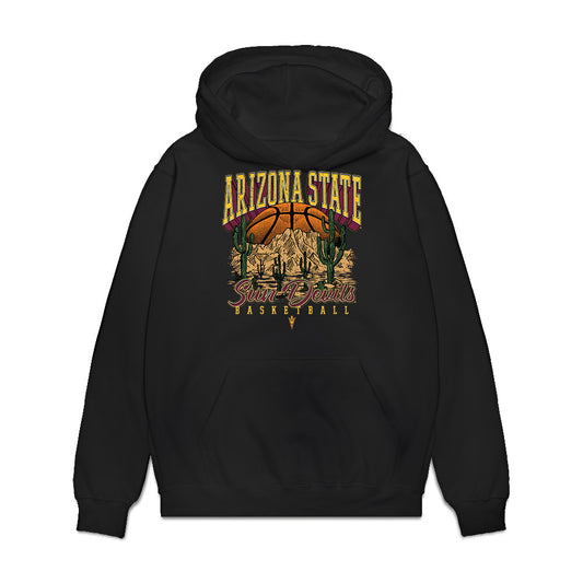 Arizona State - NCAA Women's Basketball : Heavenly Greer - Vintage Basketball Premium Hooded Sweatshirt-0