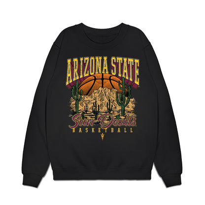 Arizona State - NCAA Women's Basketball : Amaya Williams - Vintage Basketball Premium Crewneck Sweatshirt-0