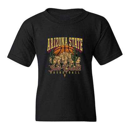 Arizona State - NCAA Men's Basketball : Kash Polk - Vintage Basketball Youth T-Shirt-0