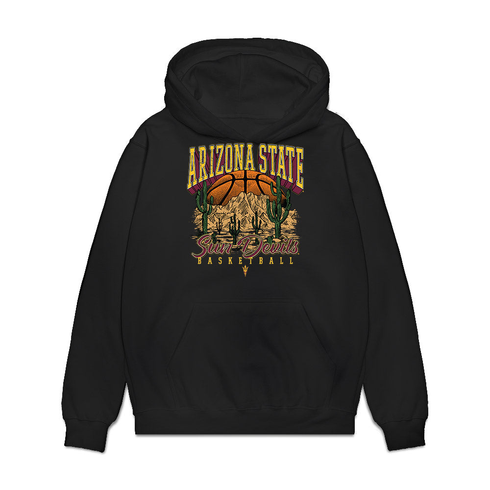 Arizona State - NCAA Women's Basketball : McKinna Brackens - Vintage Basketball Premium Hooded Sweatshirt-0