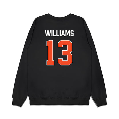 Auburn - NCAA Men's Basketball : CJ Williams - Vintage Shersey Premium Crewneck Sweatshirt-1