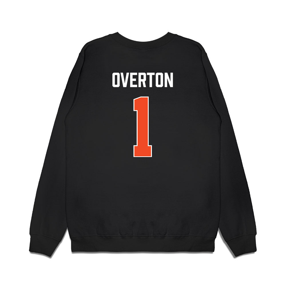 Auburn - NCAA Men's Basketball : Kevin Overton - Vintage Shersey Premium Crewneck Sweatshirt-1