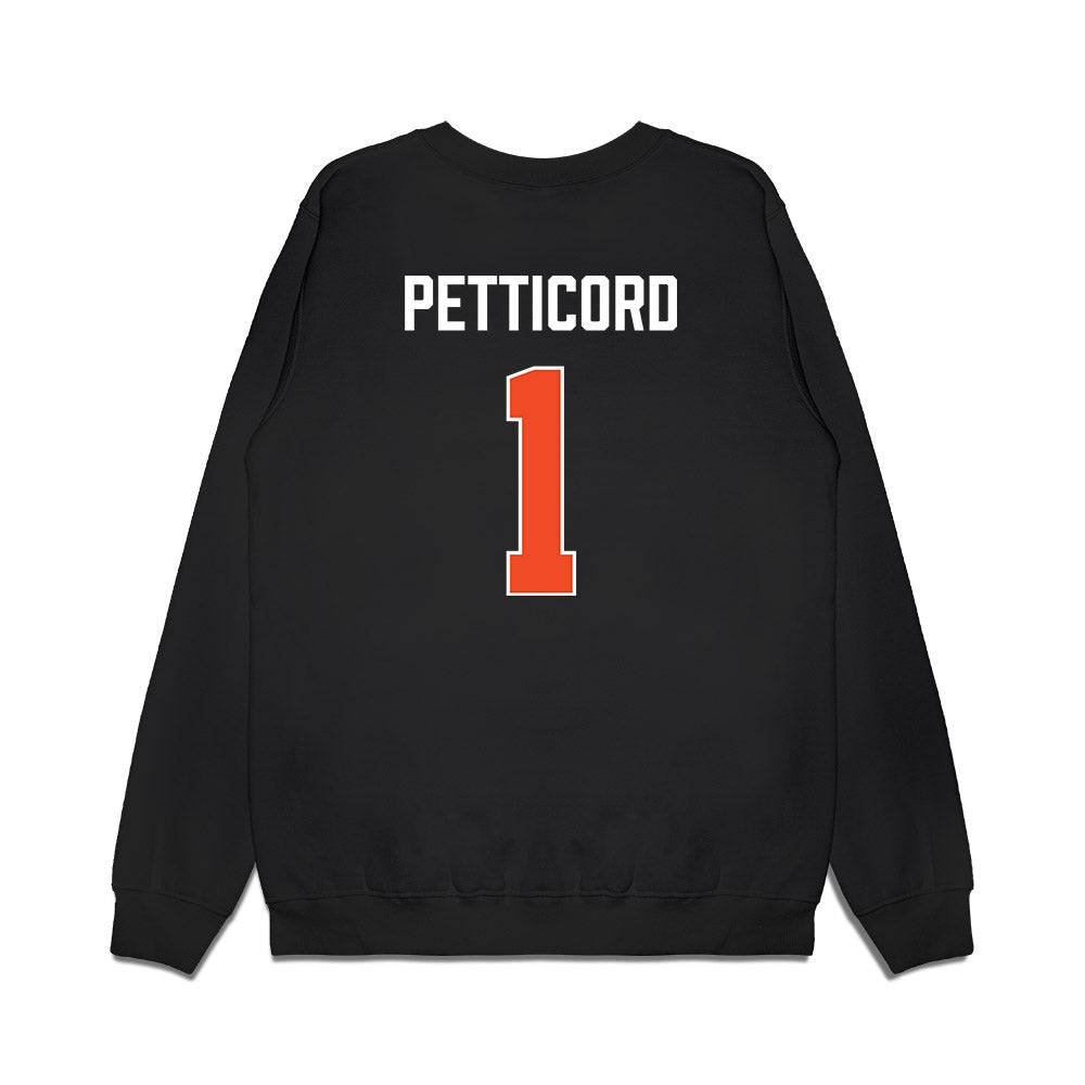 Auburn - NCAA Women's Basketball : Mya Petticord - Vintage Shersey Premium Crewneck Sweatshirt-1