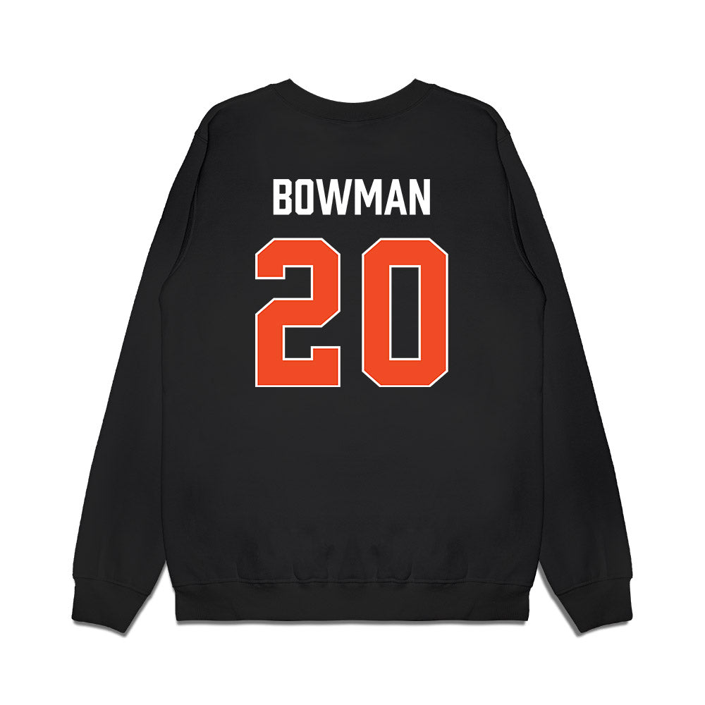Auburn - NCAA Men's Basketball : Jeremiah Bowman - Vintage Shersey Premium Crewneck Sweatshirt-1