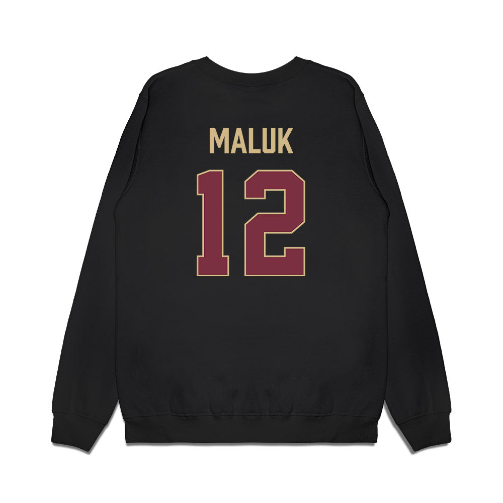 FSU - NCAA Men's Basketball : Alier Maluk - Vintage Shersey Premium Crewneck Sweatshirt-1