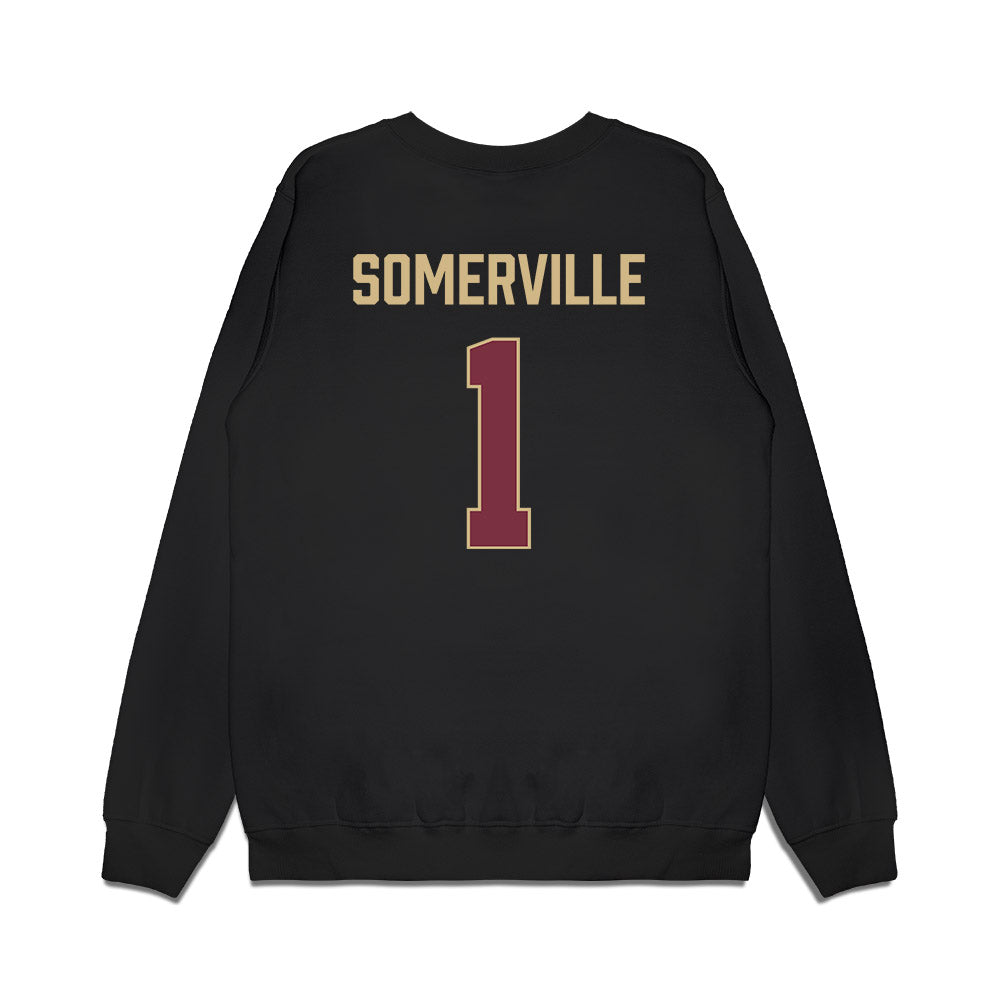 FSU - NCAA Men's Basketball : Martin Somerville - Vintage Shersey Premium Crewneck Sweatshirt-1