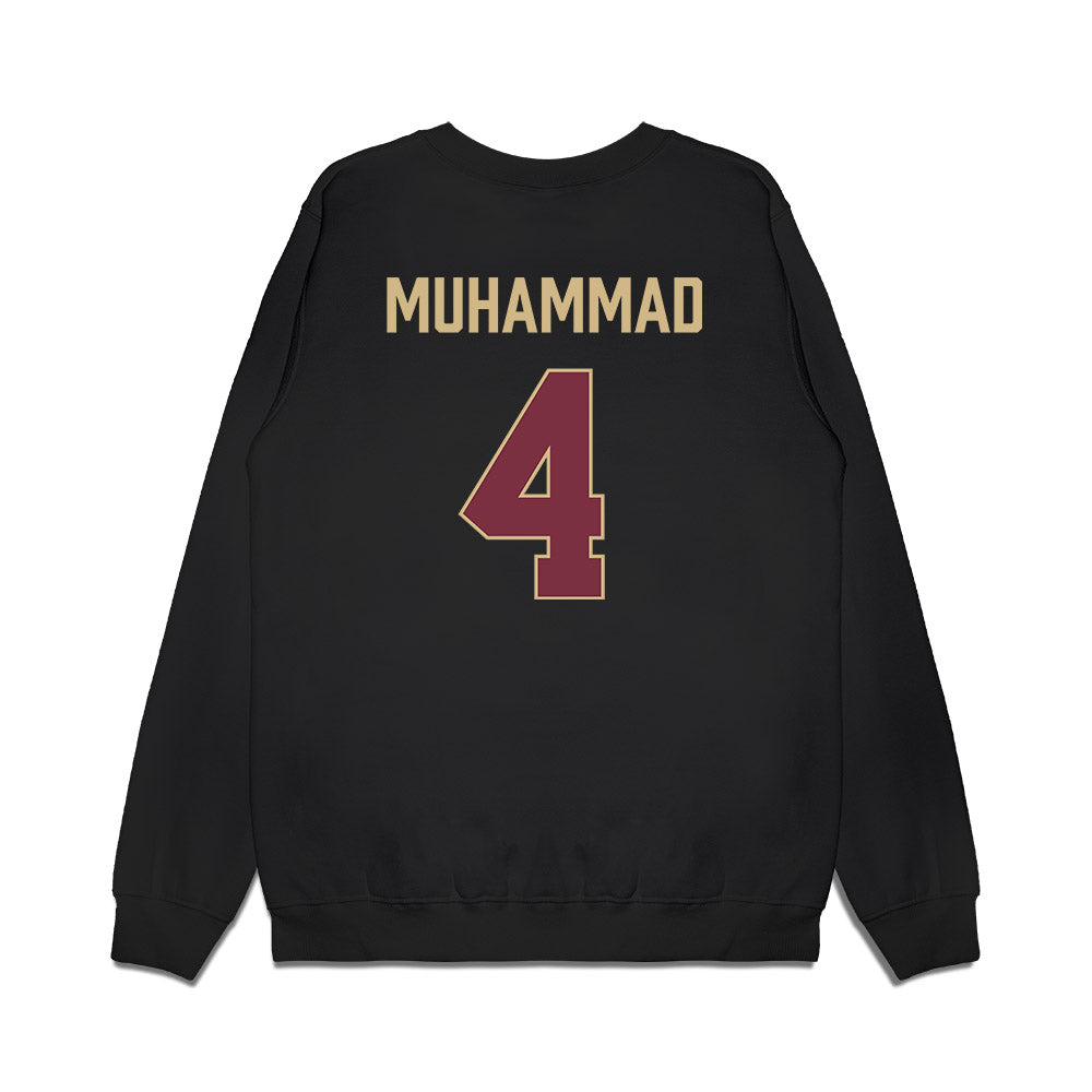 FSU - NCAA Men's Basketball : Shahid Muhammad - Vintage Shersey Premium Crewneck Sweatshirt-1