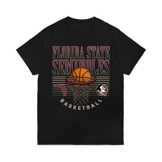 FSU - NCAA Men's Basketball : Thomas Bassong - Vintage Shersey Comfort Colors T-Shirt-0
