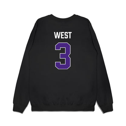 Northwestern - NCAA Men's Basketball : Jake West - Vintage Shersey Premium Crewneck Sweatshirt-1