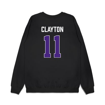 Northwestern - NCAA Men's Basketball : Jordan Clayton - Vintage Shersey Premium Crewneck Sweatshirt-1