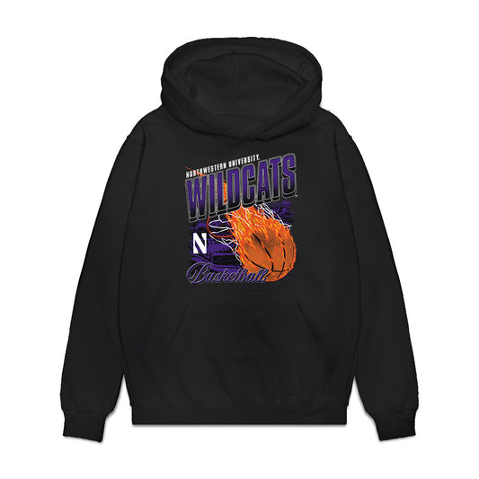 Northwestern - NCAA Men's Basketball : Angelo Ciaravino - Vintage Shersey Premium Hooded Sweatshirt-0