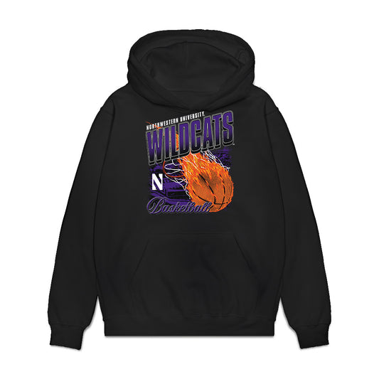 Northwestern - NCAA Men's Basketball : Phoenix Gill - Vintage Shersey Premium Hooded Sweatshirt-0