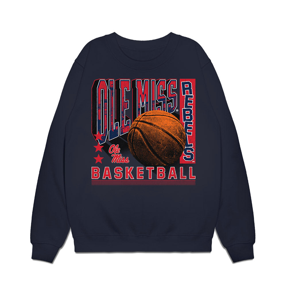 Ole Miss - NCAA Women's Basketball : Denim DeShields - Vintage Premium Crewneck Sweatshirt-0