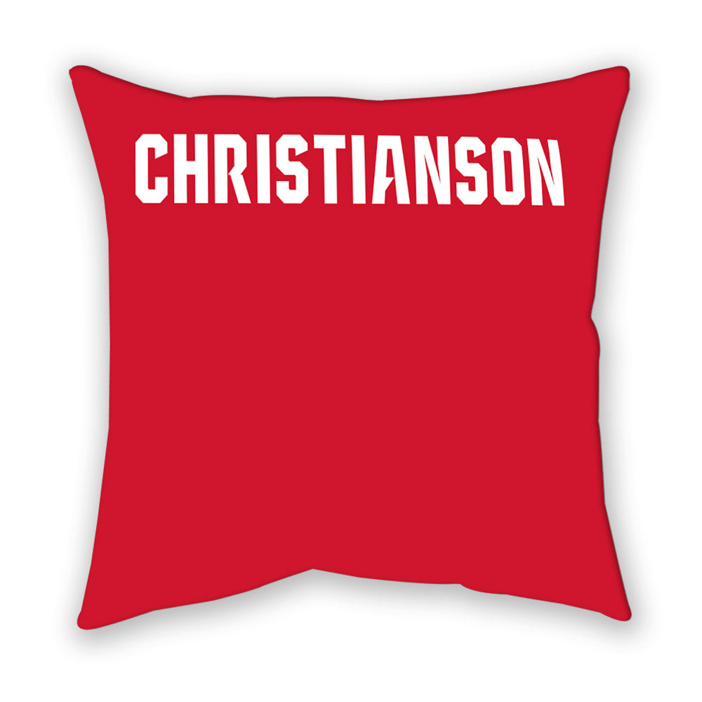 NC State - NCAA Women's Swimming & Diving : Lily Christianson - Pillow-1