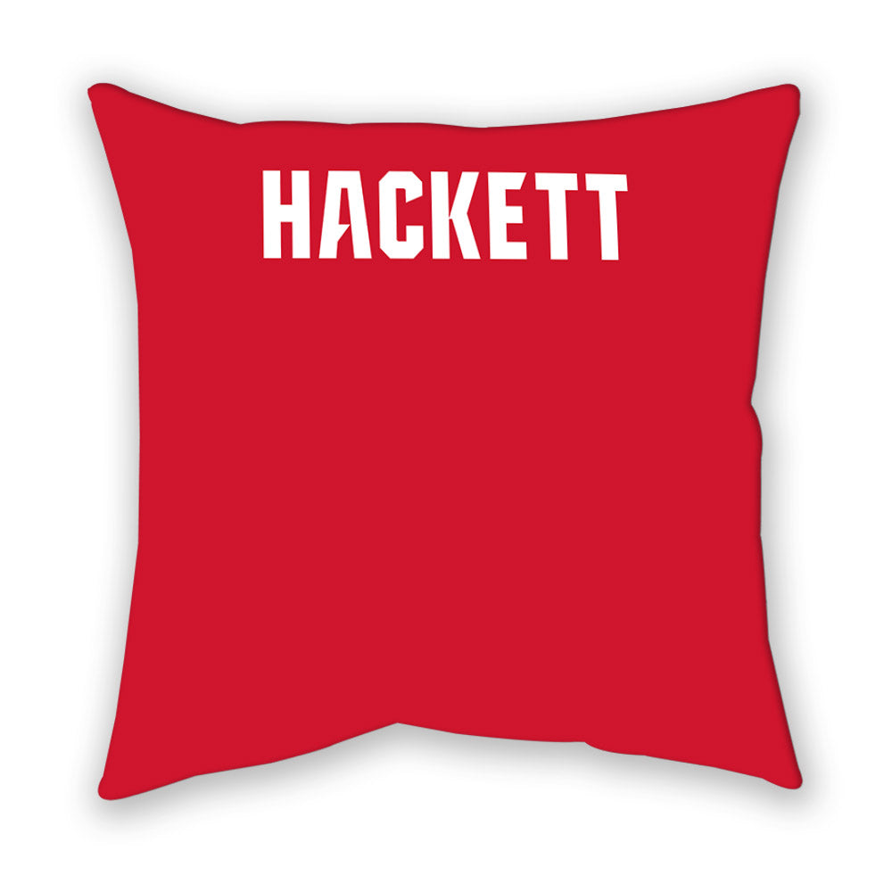 NC State - NCAA Men's Track & Field : Christian Hackett - Pillow-1