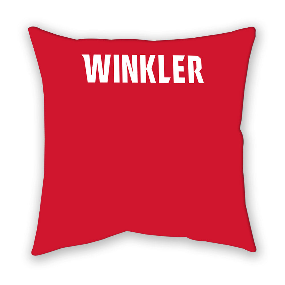 NC State - NCAA Men's Swimming & Diving : Kaii Winkler - Pillow-1