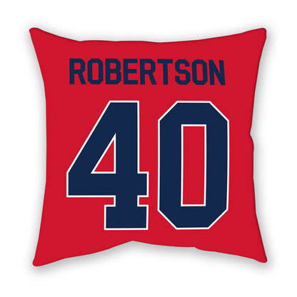 Ole Miss - NCAA Baseball : Jon Paul Robertson - Pillow-1