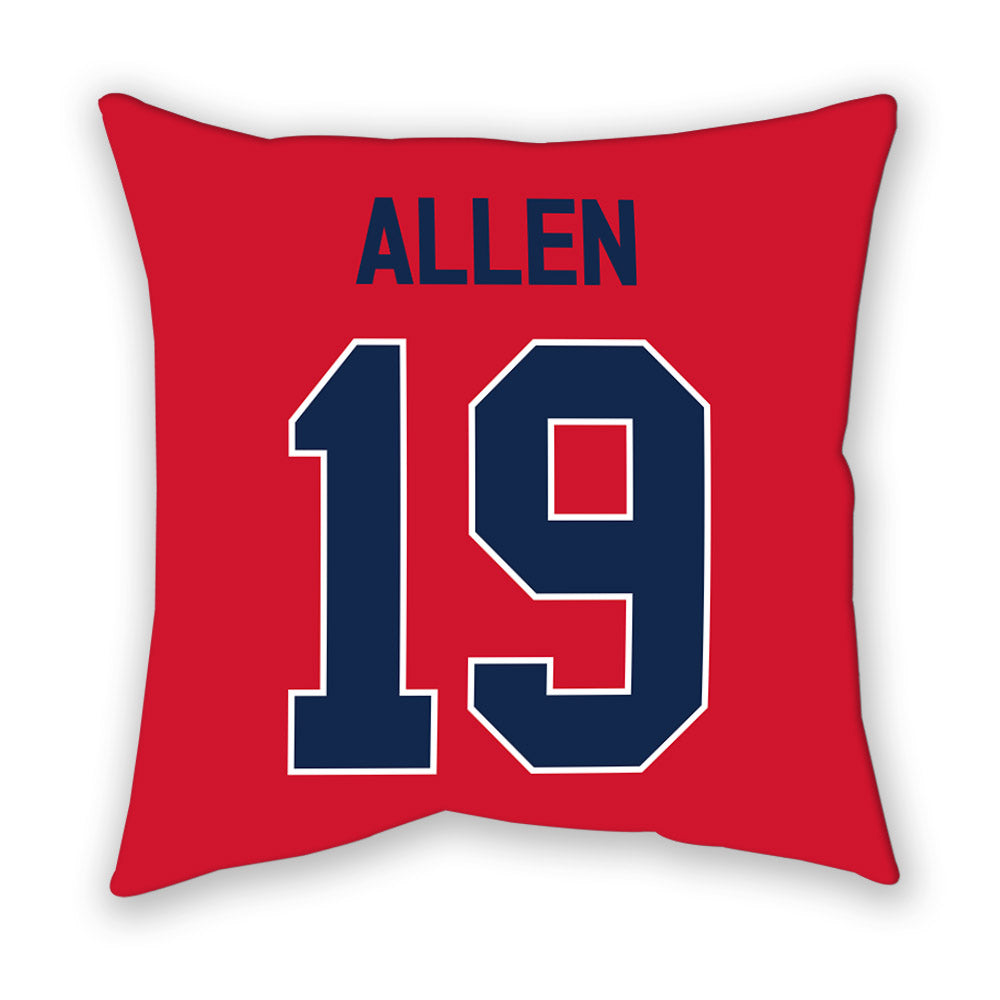 Ole Miss - NCAA Women's Soccer : bekah allen - Pillow-1