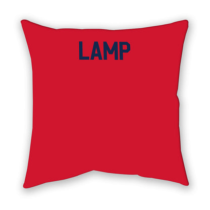 Ole Miss - NCAA Men's Track & Field : Donald Lamp - Pillow-1