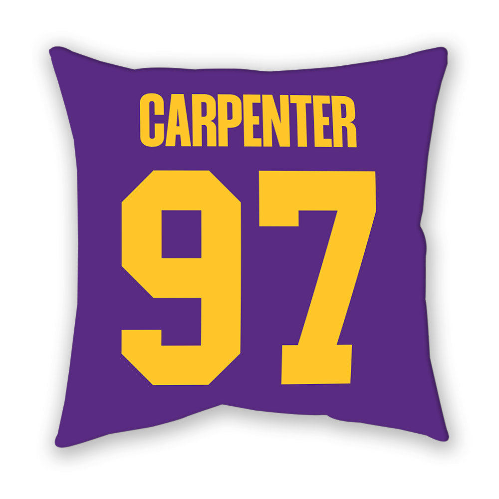 LSU - NCAA Football : Dylan Carpenter - Graphic Pillow-1