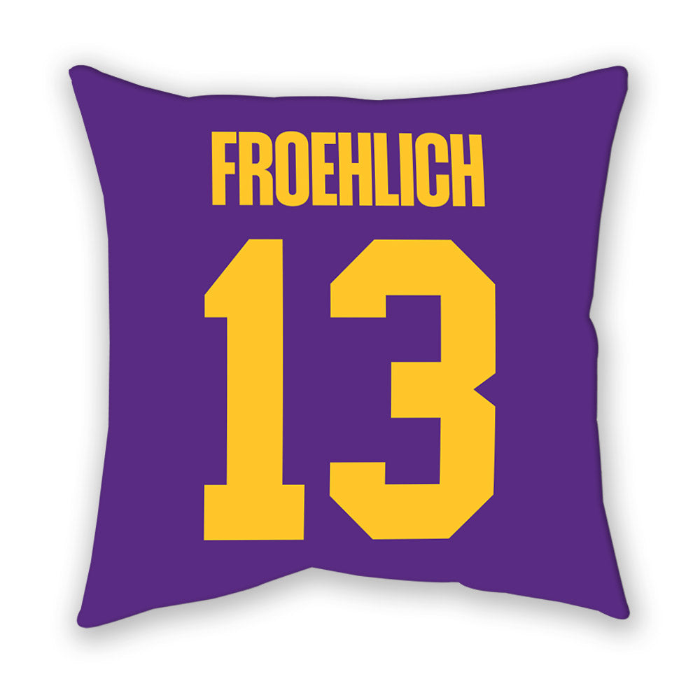 LSU - NCAA Women's Volleyball : AC Froehlich - Graphic Pillow-1
