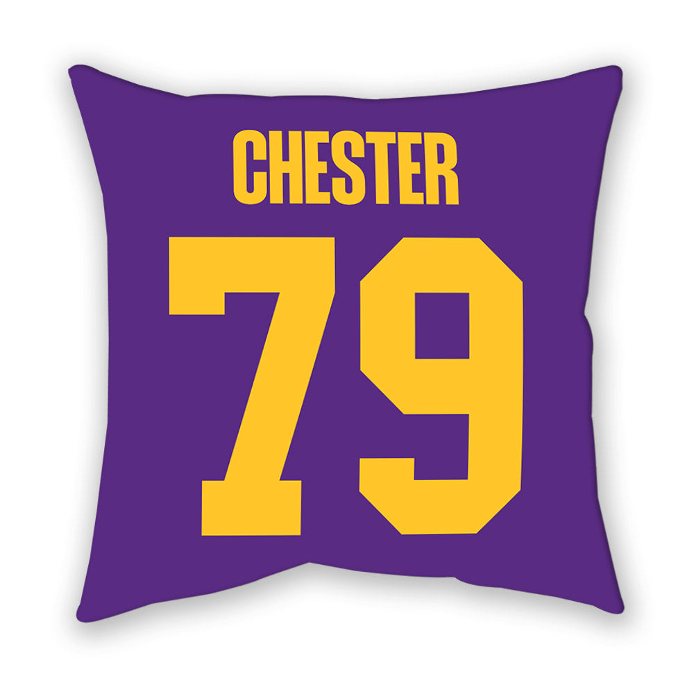 LSU - NCAA Football : DJ Chester - Graphic Pillow-1