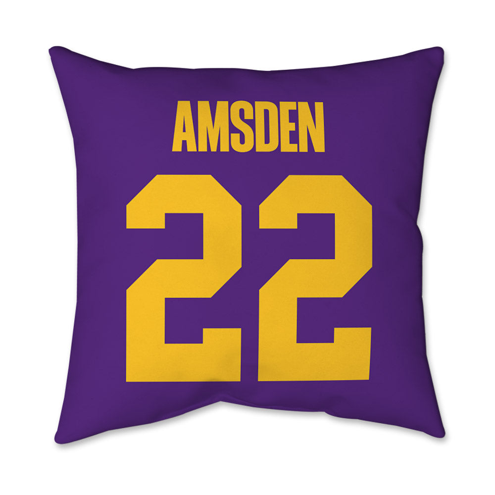 LSU - NCAA Women's Soccer : Ava Amsden - Graphic Pillow 16x16-1