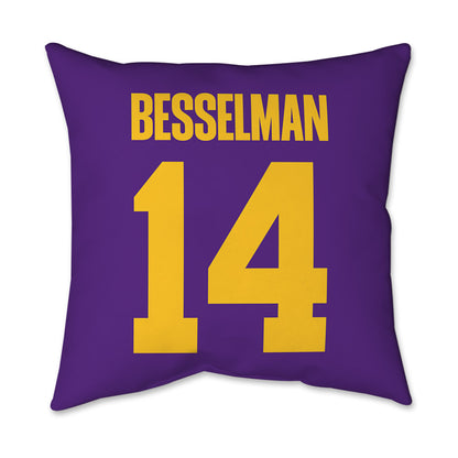LSU - NCAA Women's Basketball : Izzy Besselman - Graphic Pillow 16x16-1