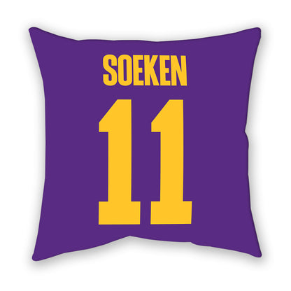 LSU - NCAA Softball : Lauryn Soeken - Graphic Pillow-1