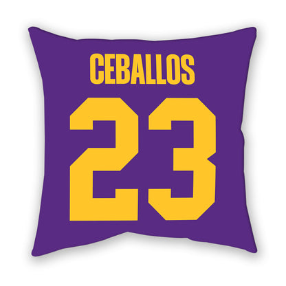 LSU - NCAA Women's Soccer : Gabbi Ceballos - Graphic Pillow-1