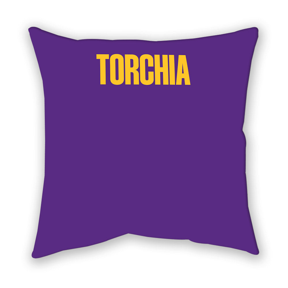 LSU - NCAA Women's Track & Field : Kase Torchia - Graphic Pillow-1