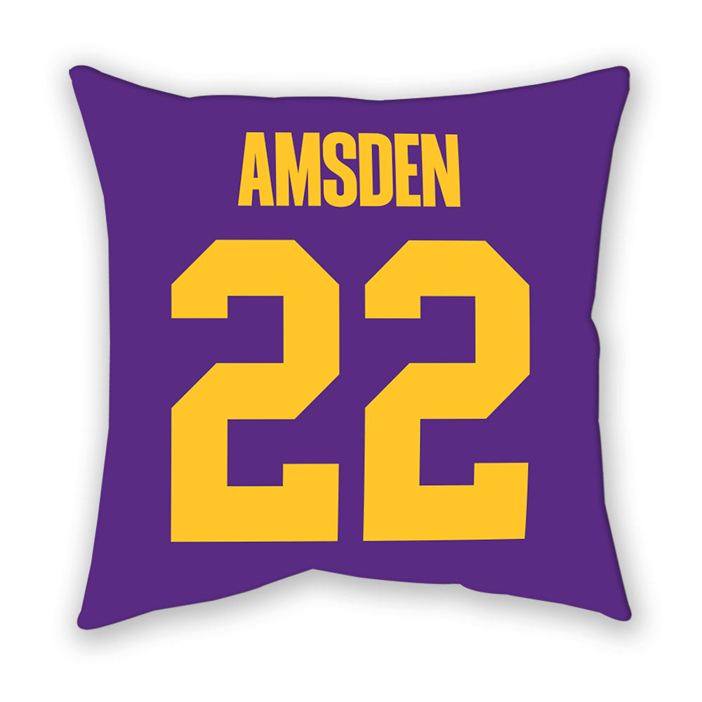 LSU - NCAA Women's Soccer : Ava Amsden - Graphic Pillow-1
