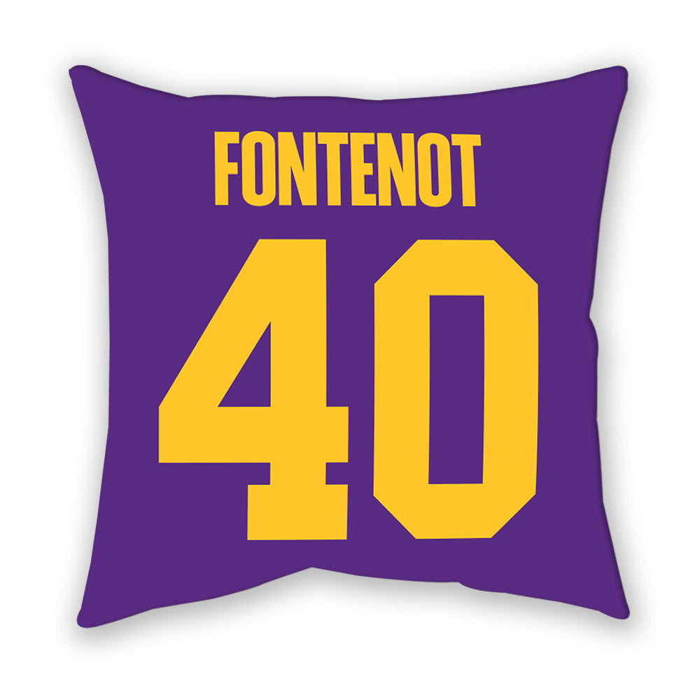 LSU - NCAA Baseball : Grant Fontenot - Graphic Pillow-1