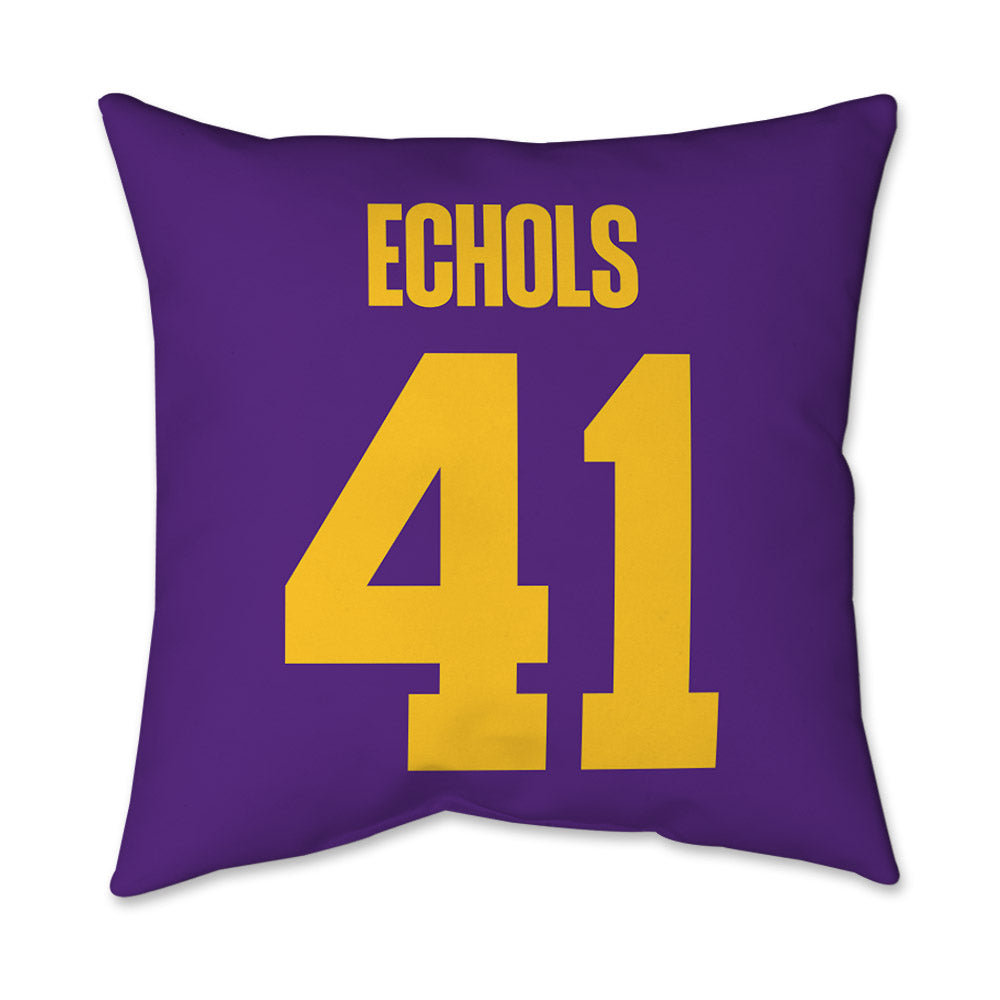 LSU - NCAA Football : Justin Echols - Graphic Pillow 16x16-1