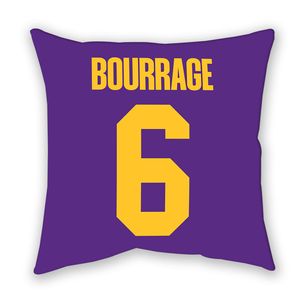 LSU - NCAA Women's Basketball : Divine Bourrage - Graphic Pillow-1